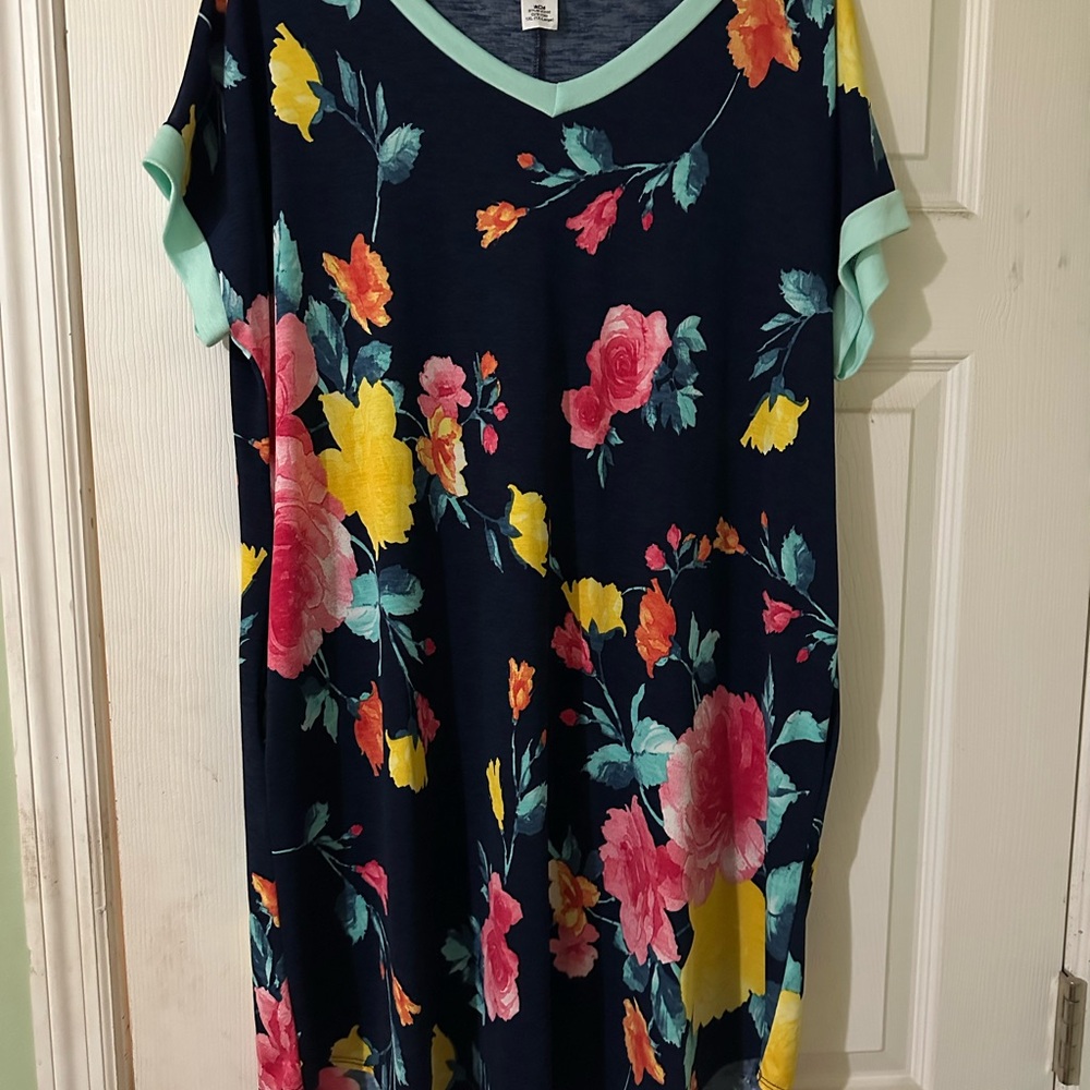 Floral V-Neck Dress
